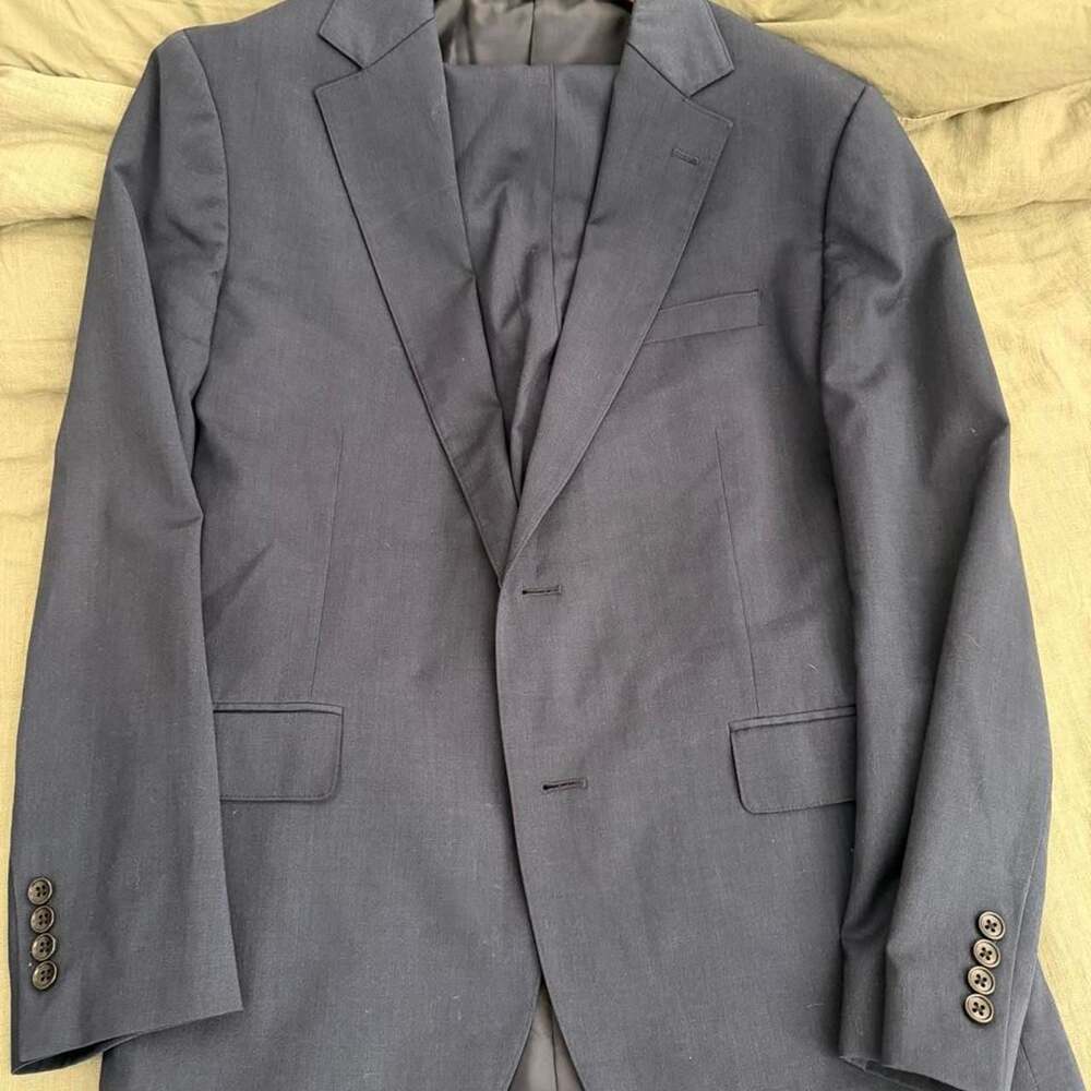 Bonobos Standard Fit Navy Wool Suit 42R